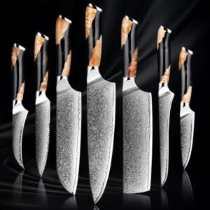 Damascus Steel Hand Kitchen Knife