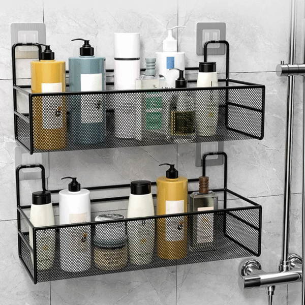 Wall-mount Bathroom Shelf Shower Shampoo Rack