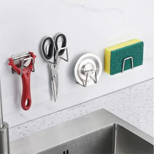 Kitchen Stainless Steel Sink Shelf Sponges Holders