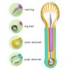 3-in-1 Fruit Digger Fruit Carving Knife Set